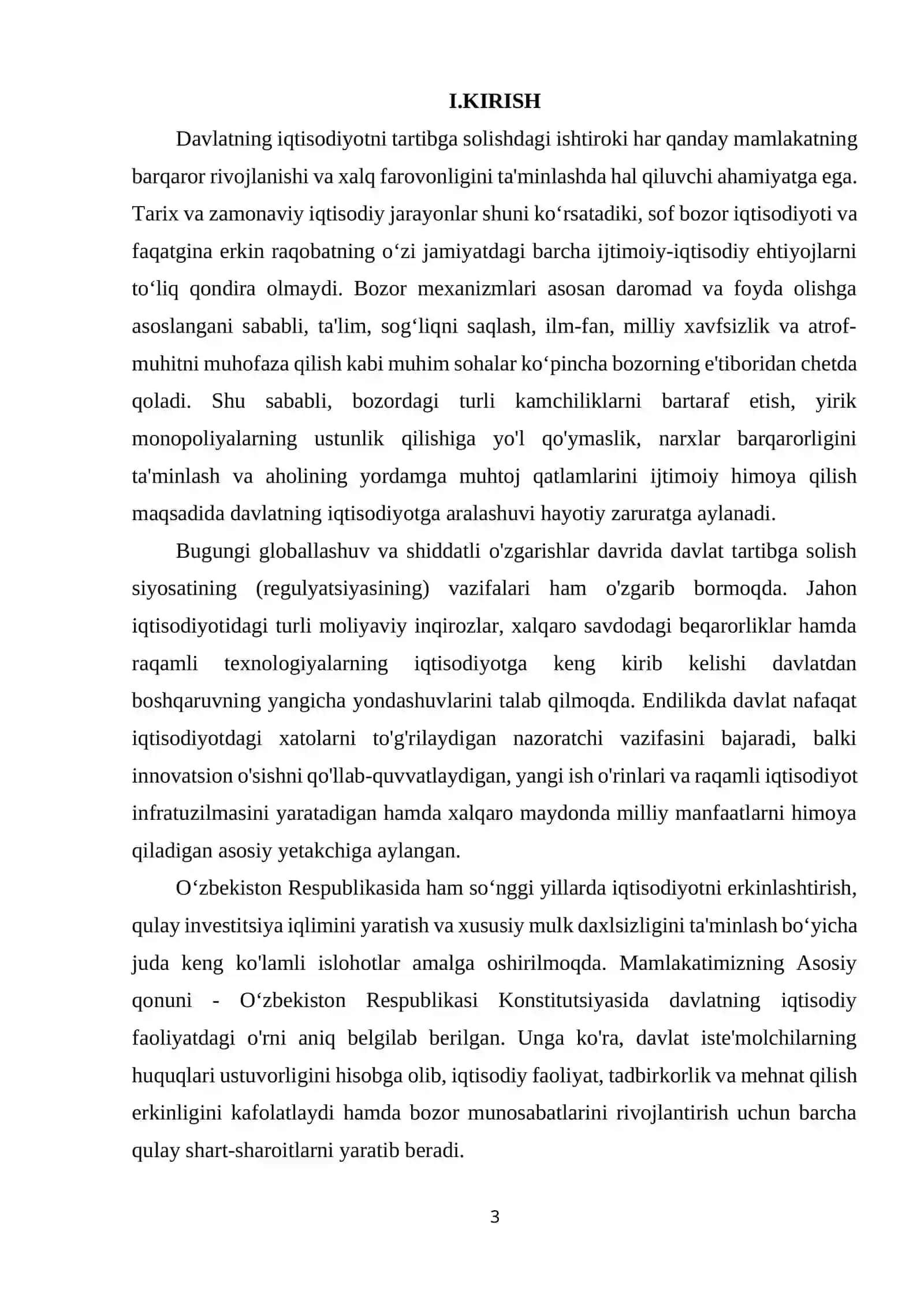 Davlat tomonidan iqtisodiyotni tartibga solishning zamonaviy tendensiyalari 3