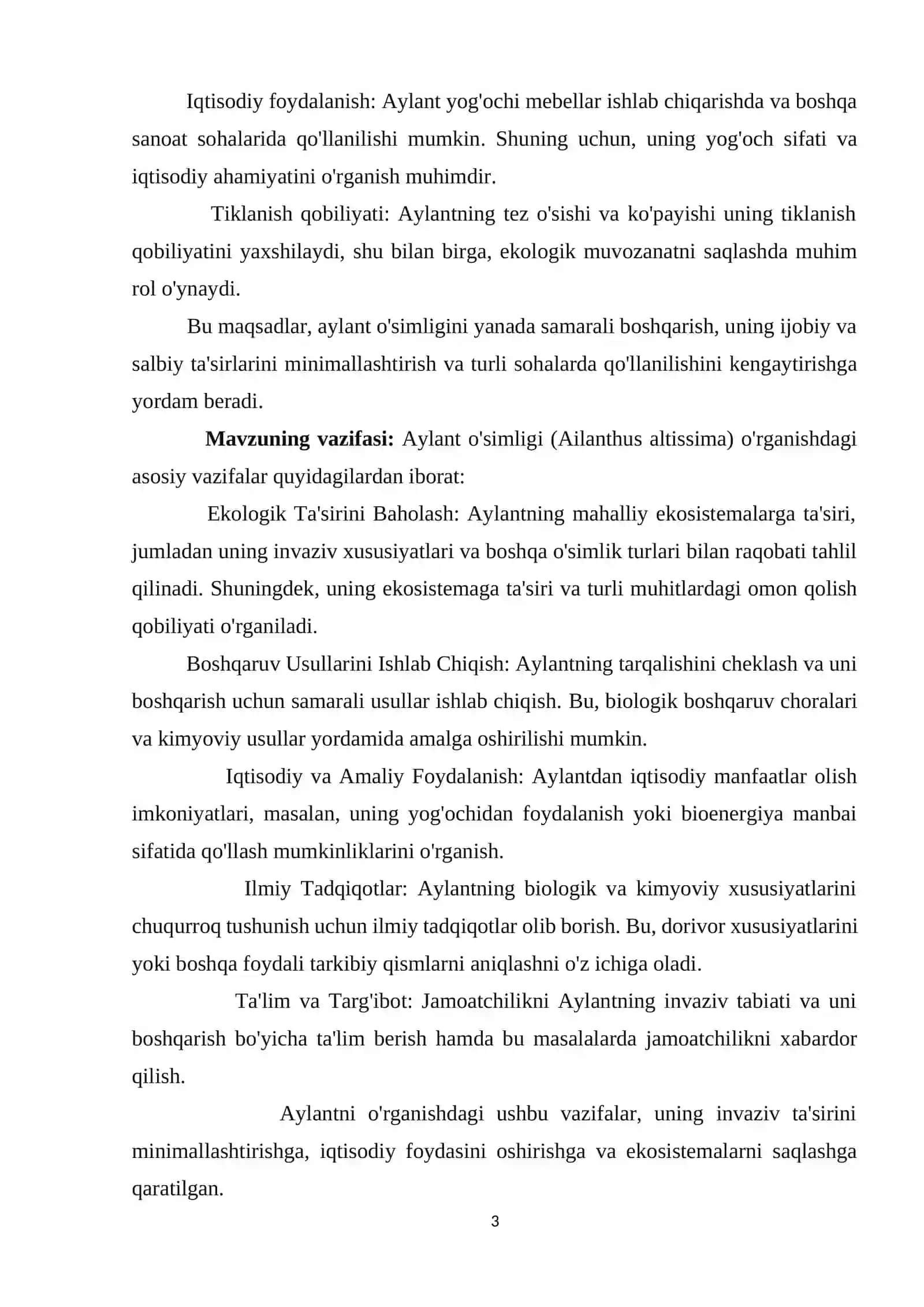 Aylant o’simligining bioekologiyasi va yetishtirish texnologiyasi 3