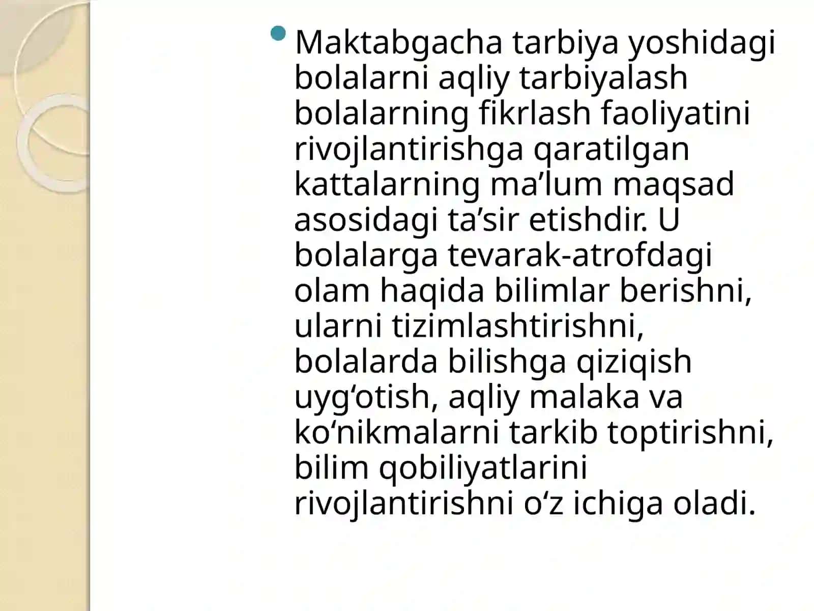 Maktabgacha ta’lim tashkilotlarida aqliy tarbiyani tashkil etish 3