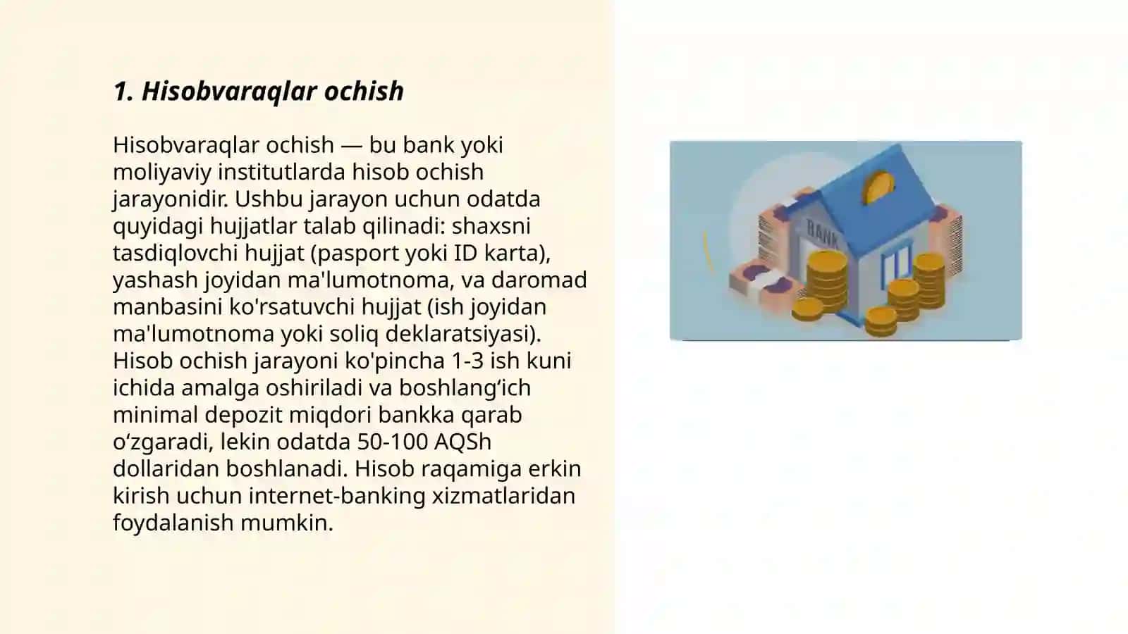 Hisobvaraqlar ochish 3