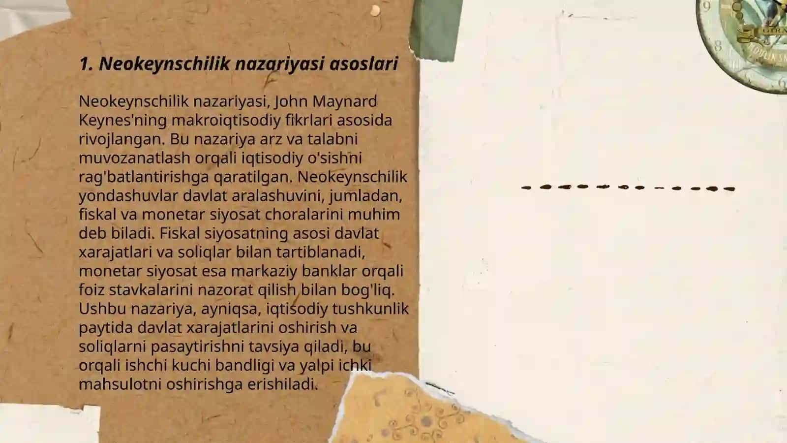 Neokeynschilik talimoti 3