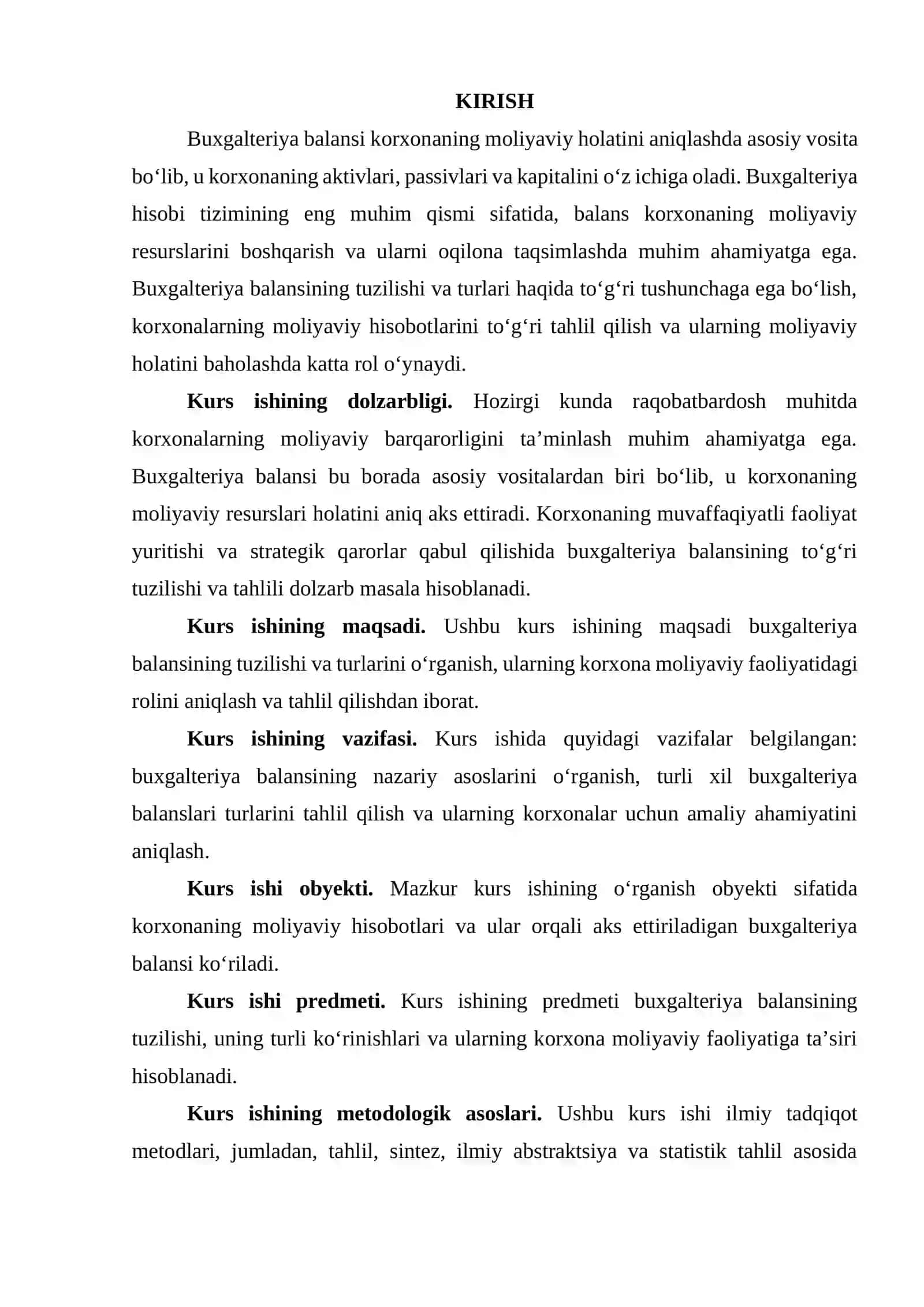 BUXGALTERIYA BALANSI, USING TUZILISHI HANDS TURLARI 3
