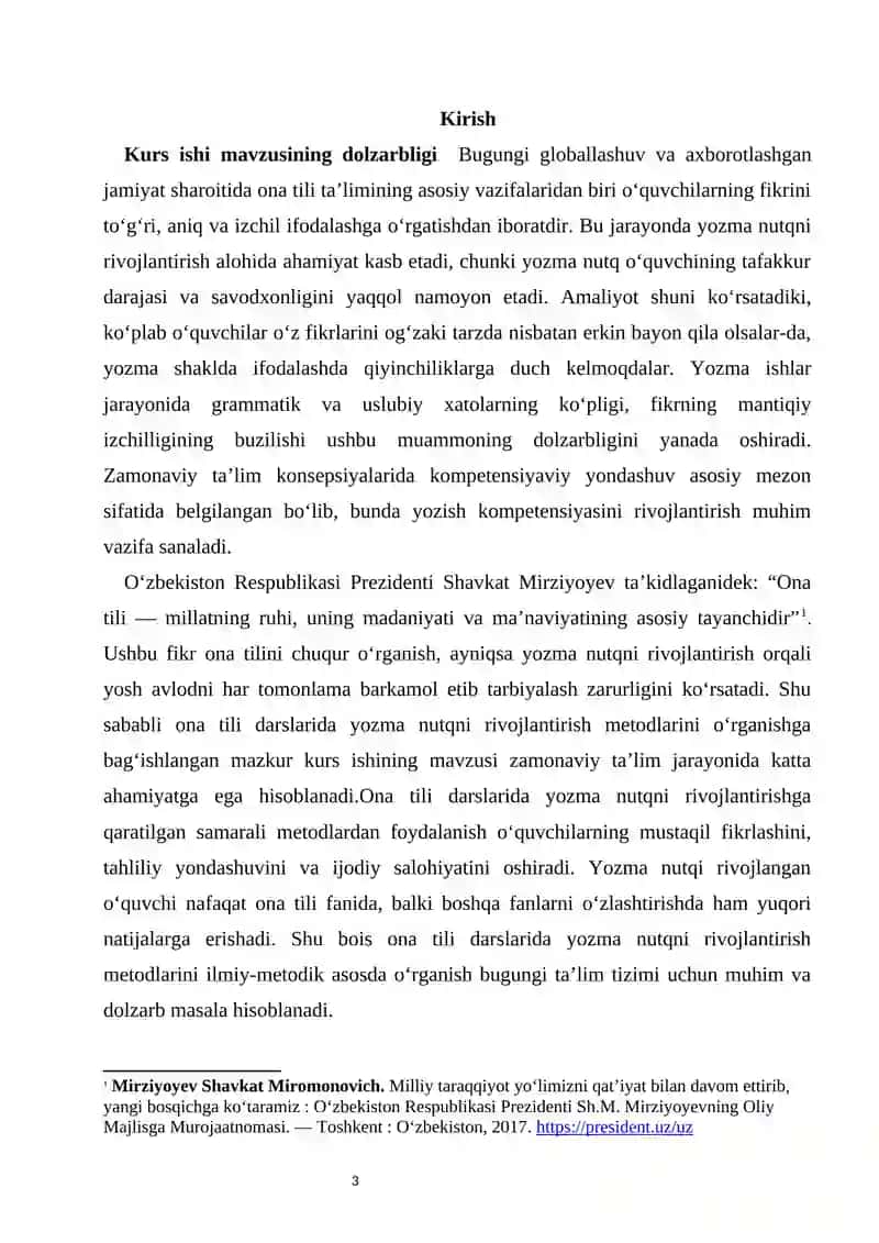 Ona tili darslarida yozma nutqni rivojlantirish metodlari 3