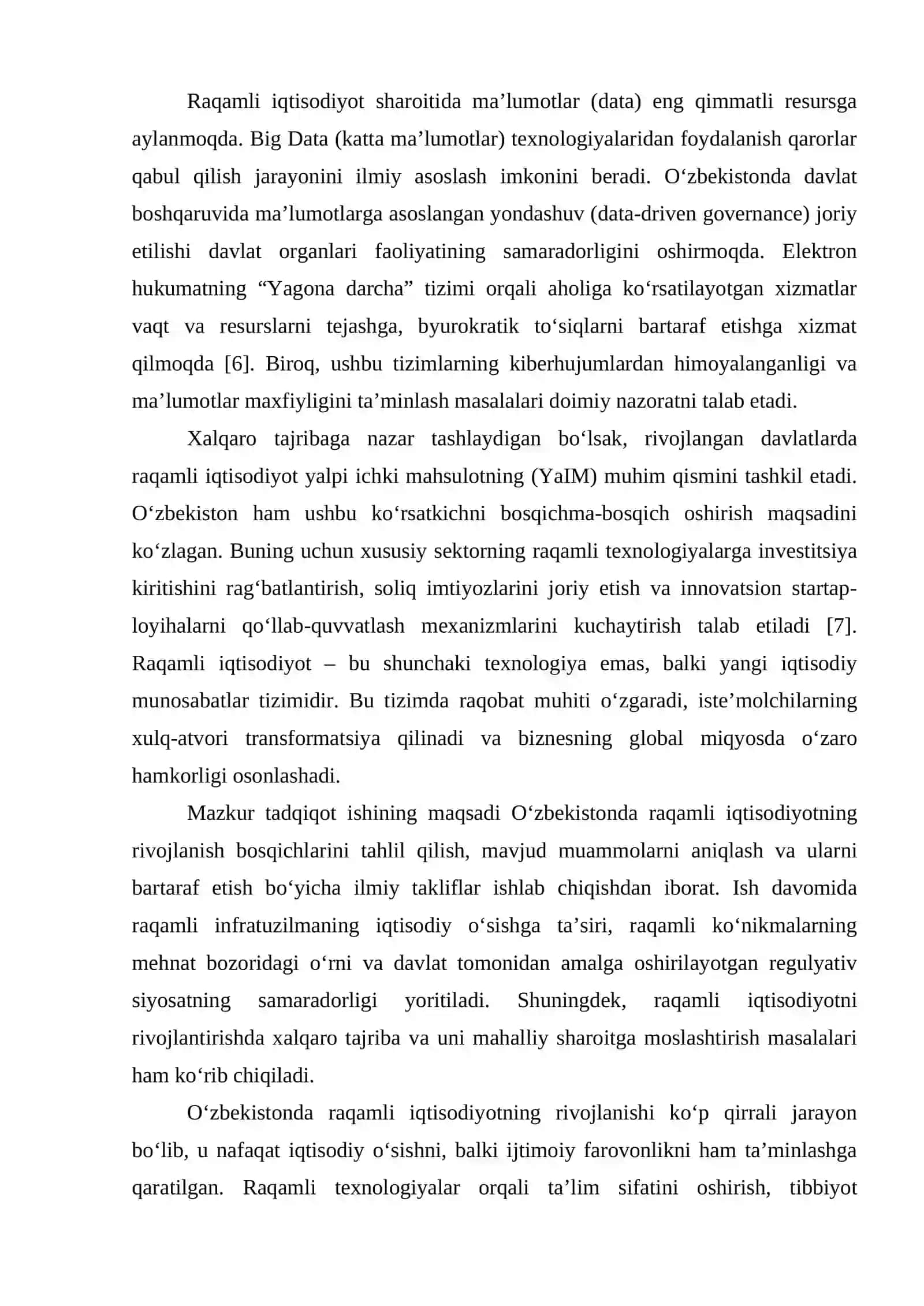 O'ZBEKISTONDA RAQAMLI IQTISODIYOTNING RIVOJLANISHI 3