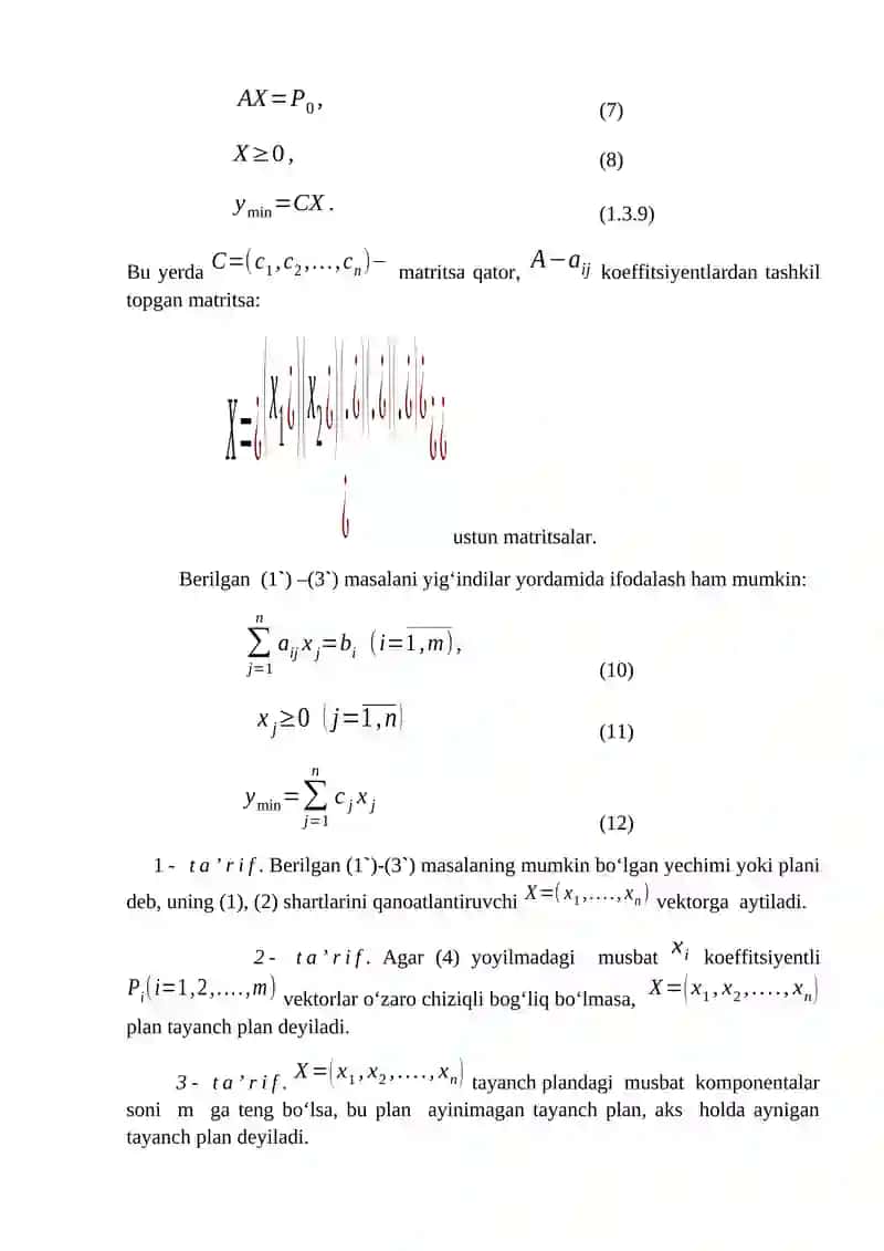 Chiziqli Programmalash 3