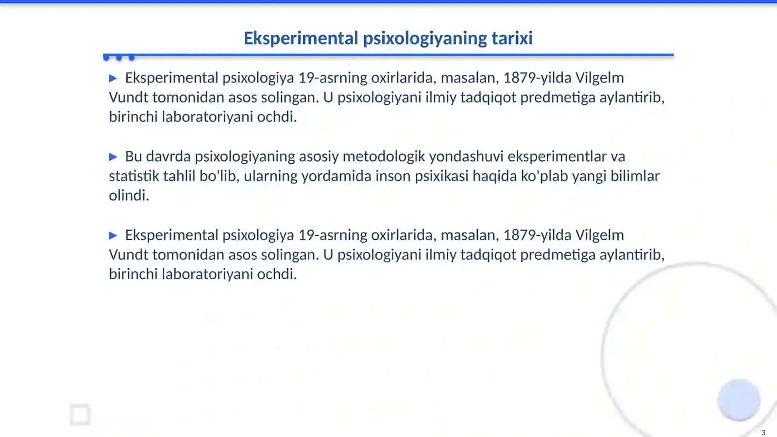 Eksperimental psixologiyaning hozirgi davrdagi paradigmasi 3