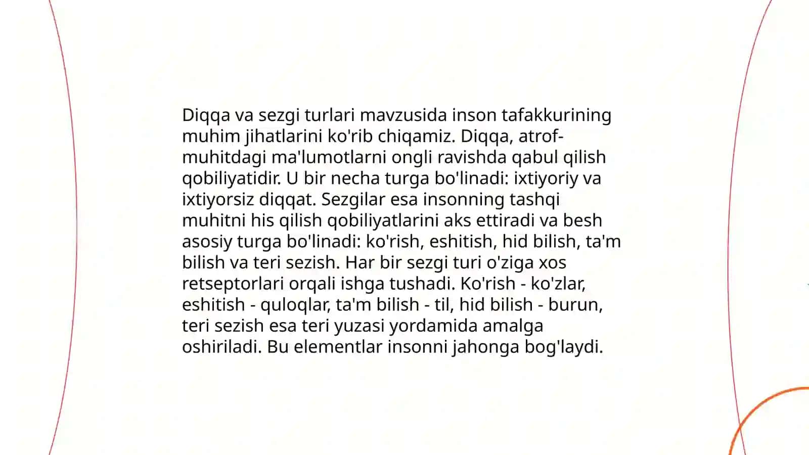 Diqqa va sezgi 3