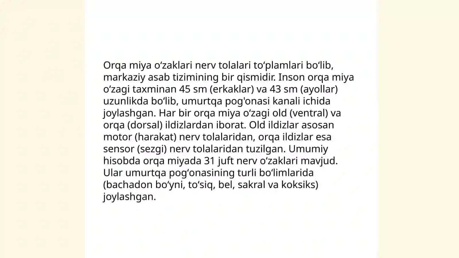 Orqa miya oʻzaklarining joylashuvi va ularning ahamiyati 3