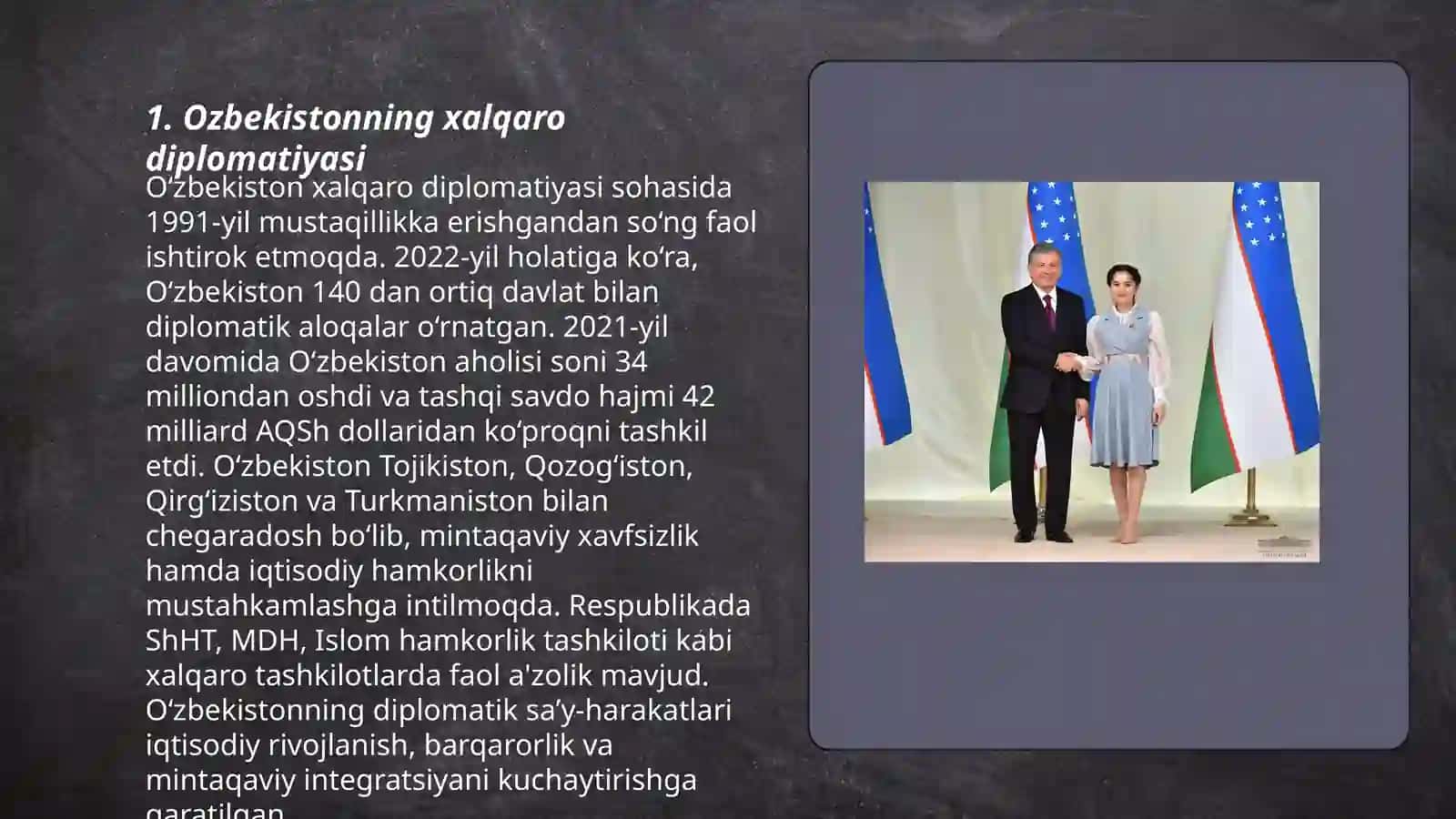 Ozbekiston va jahon hamjamiyati 3