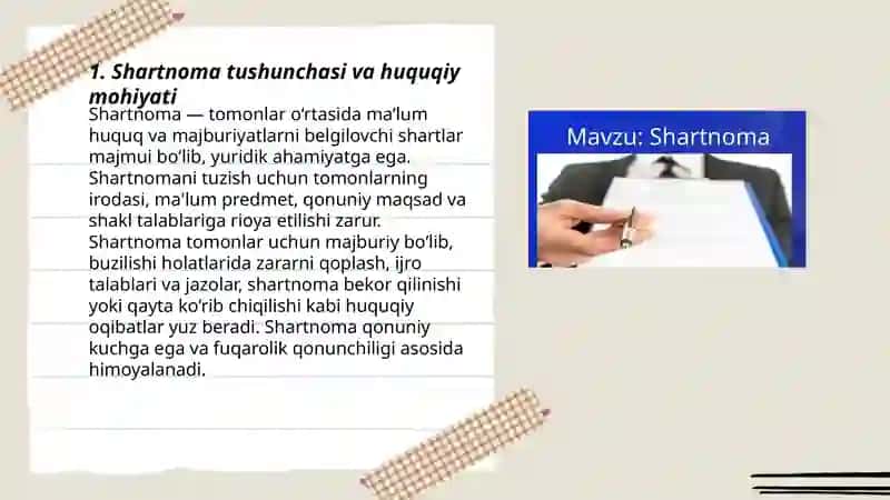 Shartnoma tushunchasi va huquqiy mohiyati 3