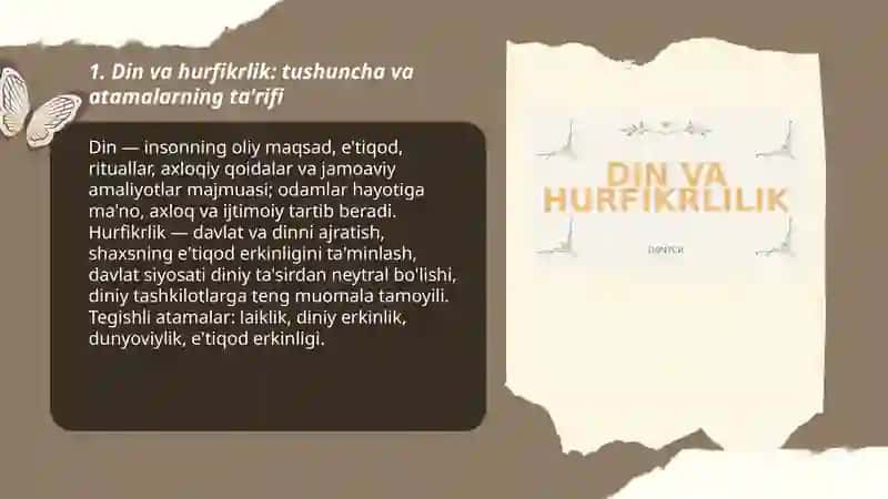 Din va hurfikrlik 3