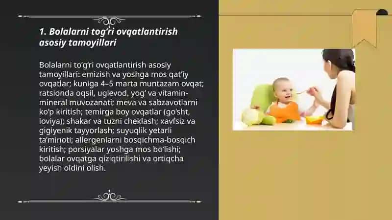 Bolalarni tog’ri ovqatlantirish tamoyillari 3