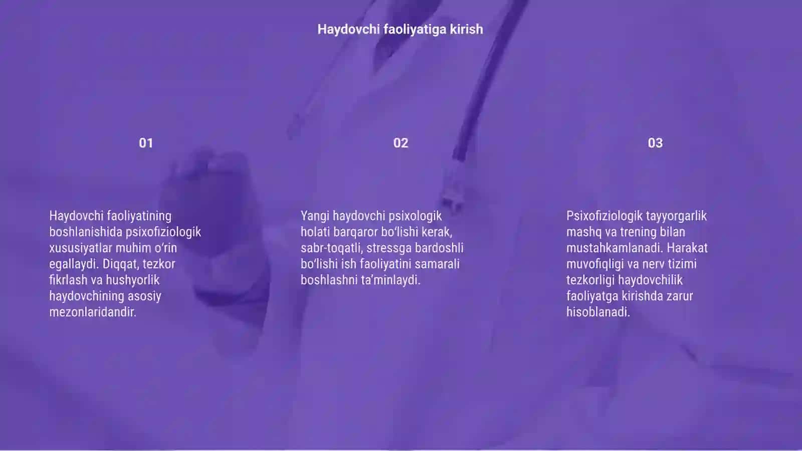 Haydovchi ish faoliyati pisixofizologik xususiyati 3