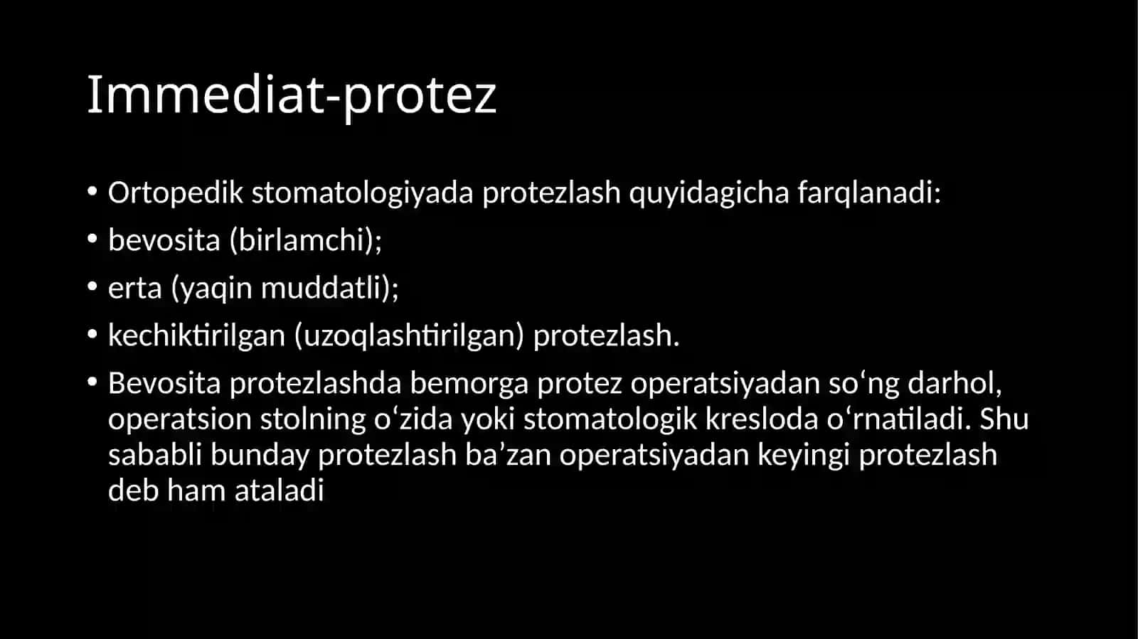 Immediate protezlari 3