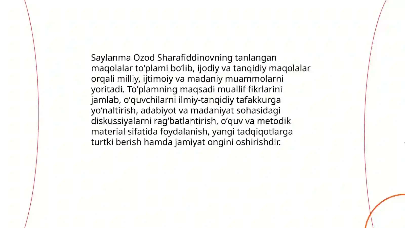 Saylanma nomli maqolalar toʻplami 3