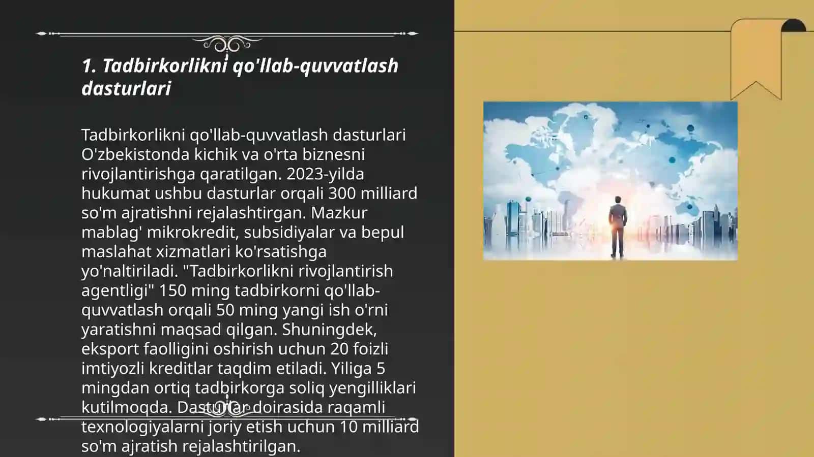 Tadbirkorlik va kichik biznesni rivojlantirish 3