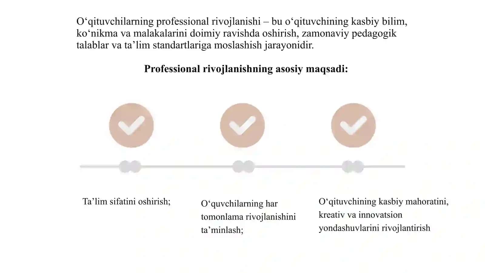 O‘qituvchilarning professional rivojlanish yo‘nalishlari 3