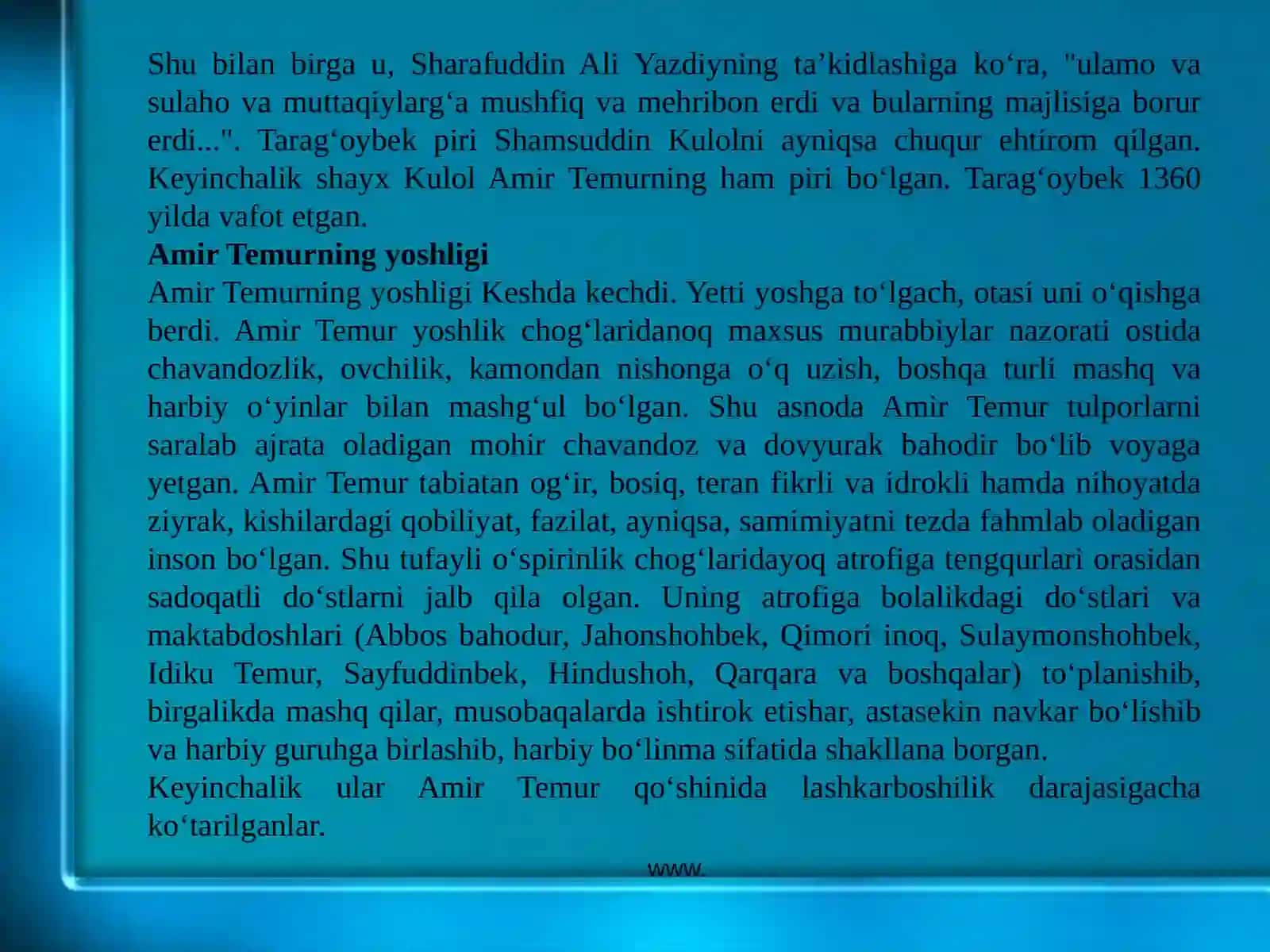 Amir Temur 3