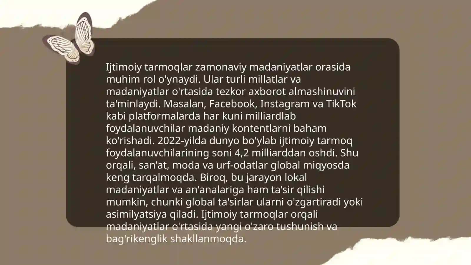 Ijtimoiy tarmoqlar va madaniyatlar 3