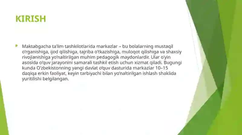 Konstruksiya markazida olib boriladigan ishlarning mazmuni 3