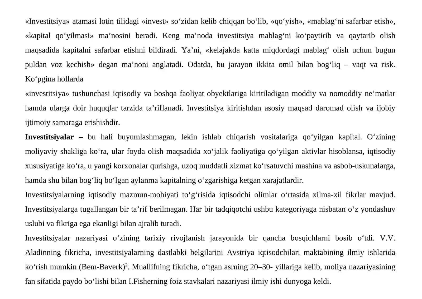 Innovatsion xarajatlarni boshqarish usullarini tahlil qilish 3