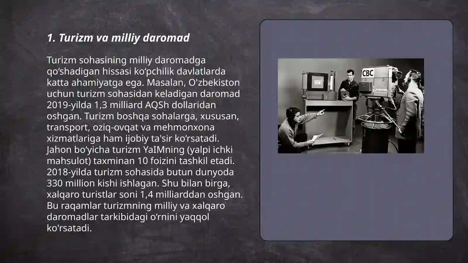 Turizmning iqtisodiyotga tasiri 3