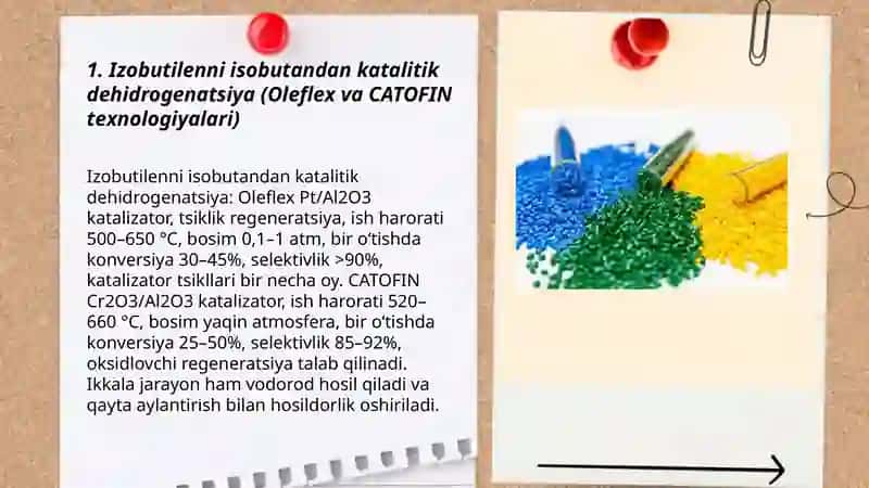 Izobutilen olishni sanoat usullari 3