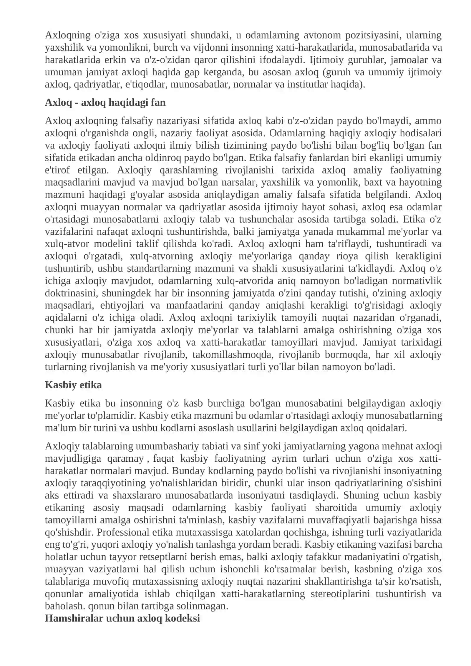 Hamshira etikasi va deontologiya tushunchasi 3