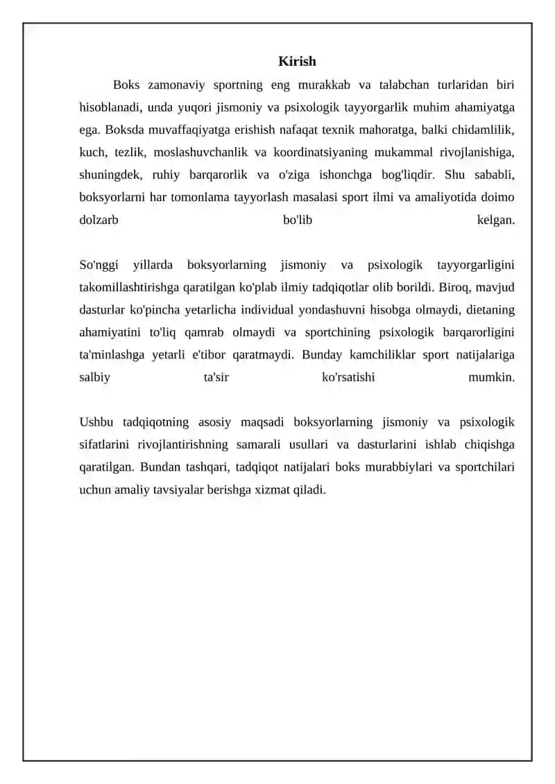 Bokschilarni jismoniy va psixik sifatlarini tarbiyalash 3