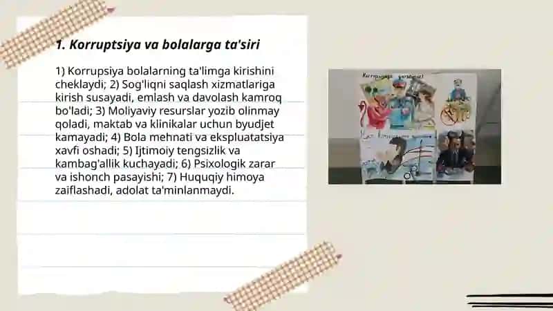 Bolalar korruppsiya haqida 3