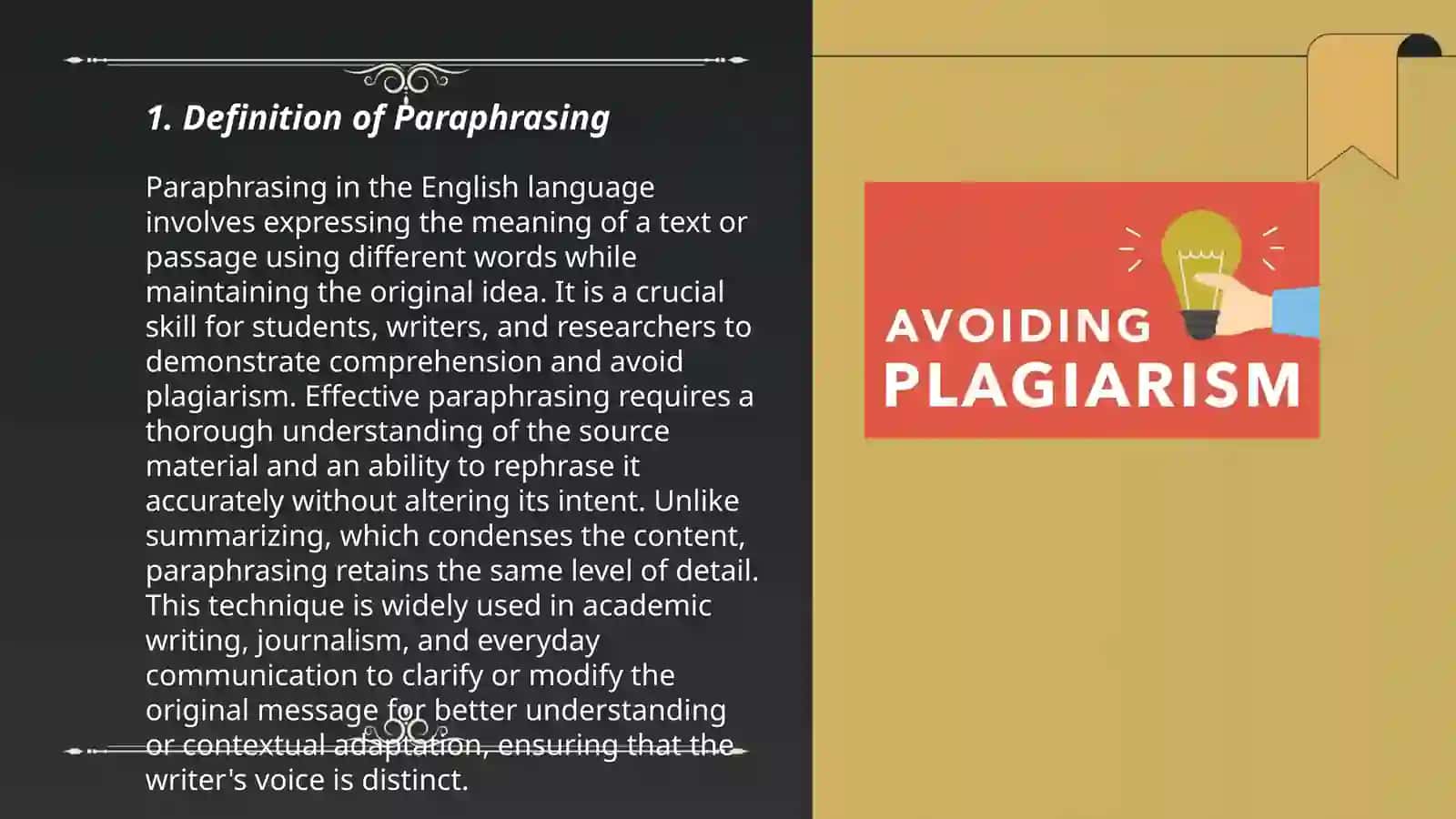 Paraphrasing and Plagiarism 3