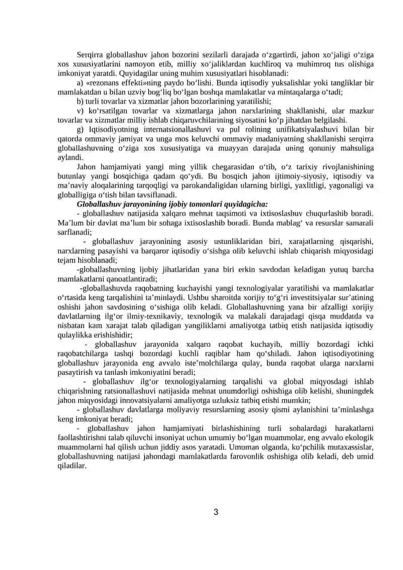 Globallashuv va barqaror taraqqiyot falsafasi 3