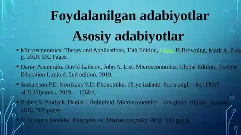 Iqtisodiy bazis tushunchalari 3
