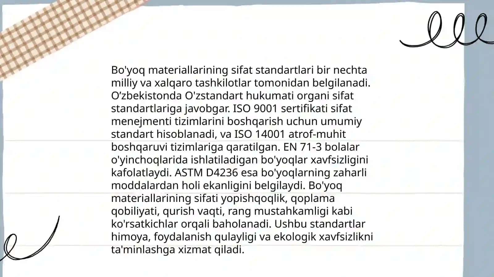 Kapron tolasini boʻyash buyicha standartlash 3