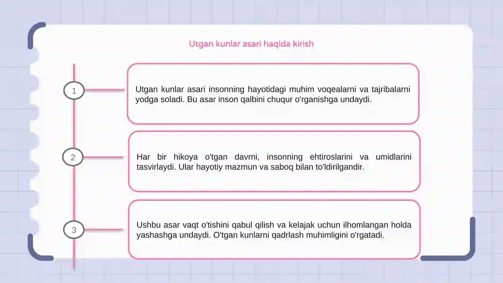 Utgan kunlar asari 3