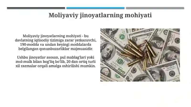Moliyaviy huquqbuzarlik: mazmuni, xususiyatlari, tarkibi va turlari 3