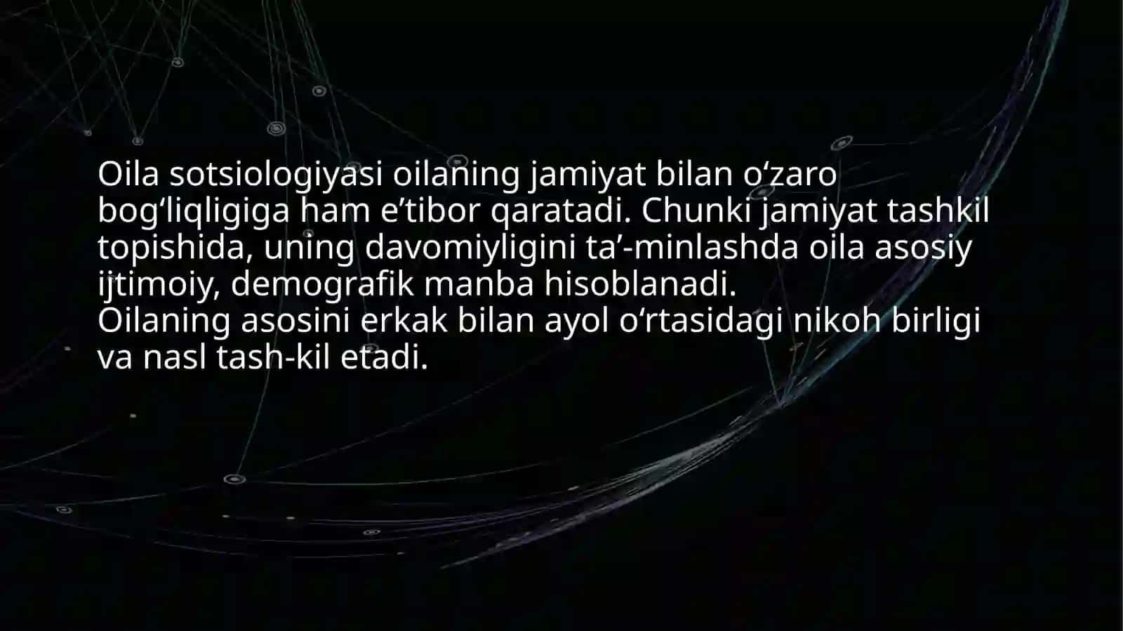 Oila sotsiologiyasi tushunchasi 3