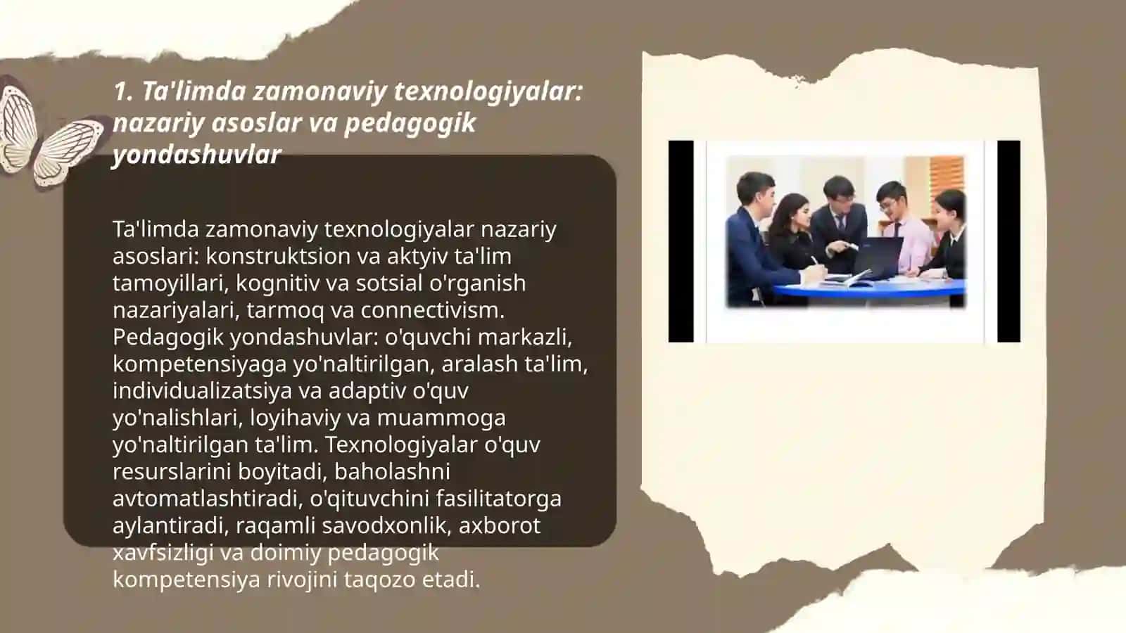 Ta'limda zamonaviy texnologiyalar: nazariy asoslar va pedagogik yondashuvlar 3
