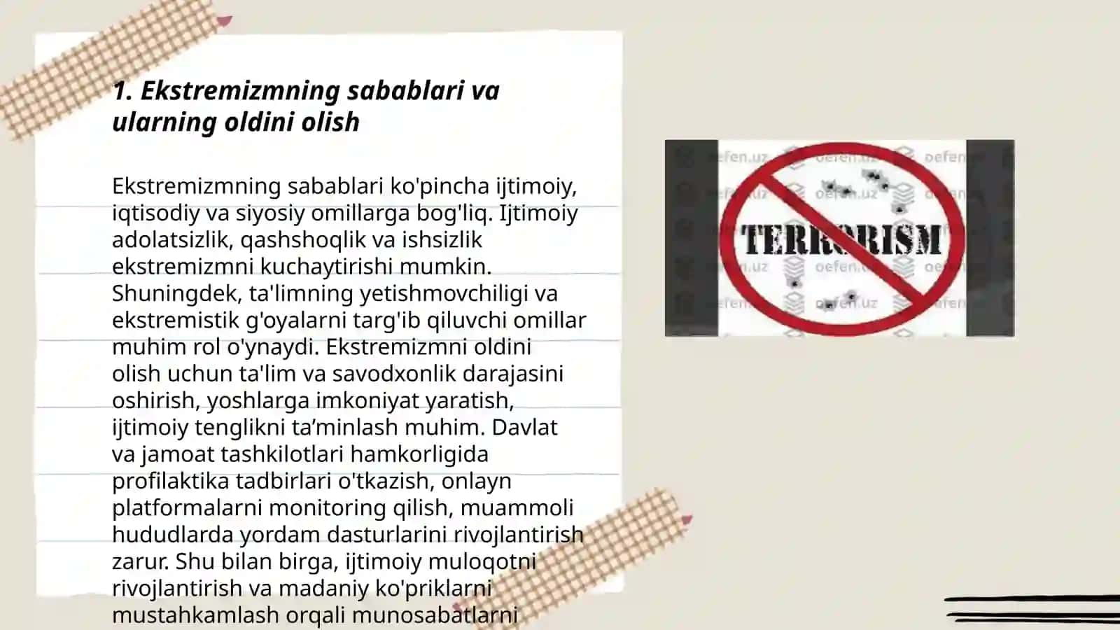 Jahon hamjamiyatining ekstremizm va terrorizmiga garshi kurash tajribasi 3