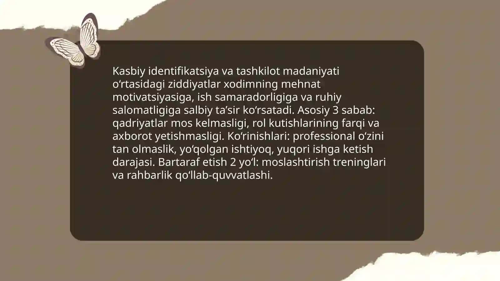 Kasbiy oʻz oʻzini anglash jarayonidagi ziddiyatlar 3