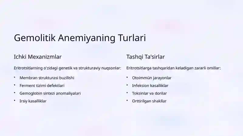 Gemolitik Anemiyalar: Mexanizmlari va Tashxis 3