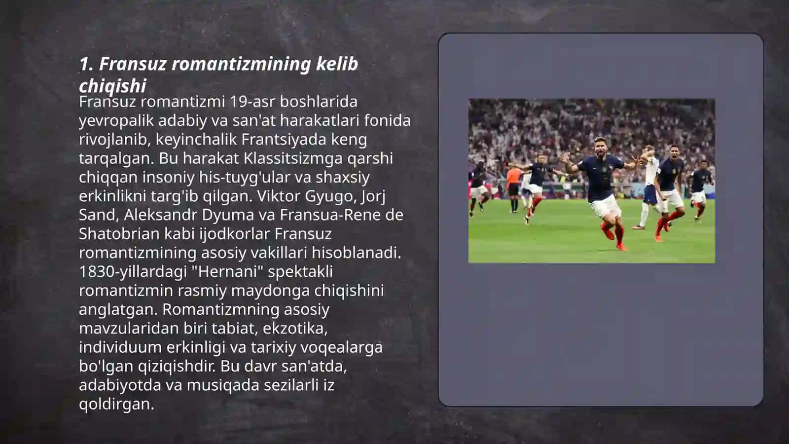 Fransiya romantizim 3