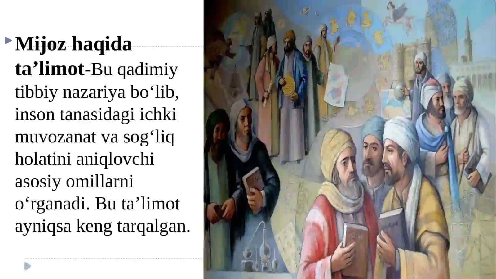 Mijoz haqidagi ta'limot va uning Sharq tibbiyotida asoslanishi 3