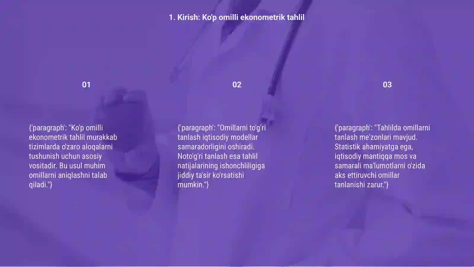Ko'p omilli ekonometrik tahlilda omillarni tanlash muammosi 3