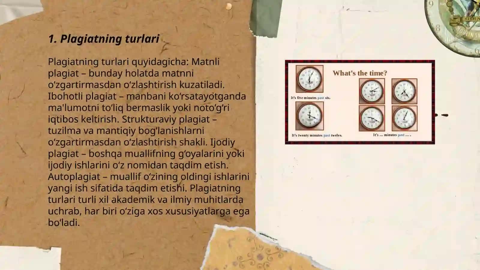 Plagiat va unga yol’ qo’ymaslik 3