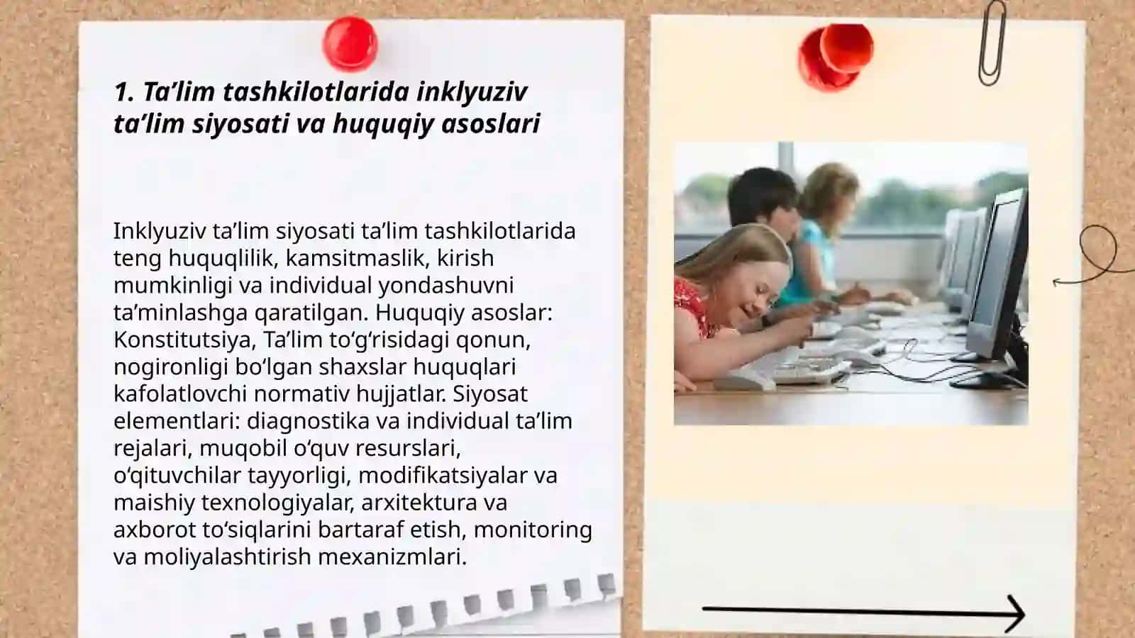 Ta’lim tashkilotlarida alohida yordamga muhtoj bolalar tа’lim olishtni qollab-quvvatlash texnologiyalari 3