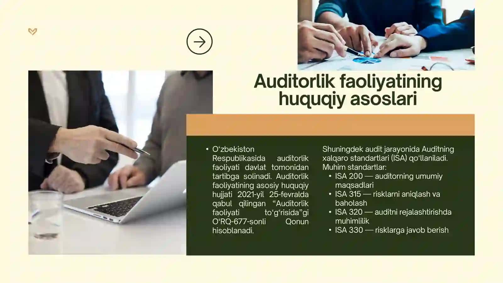 Auditor muhimlilik va auditorlik riskining o'zaro bog‘liqligi 3