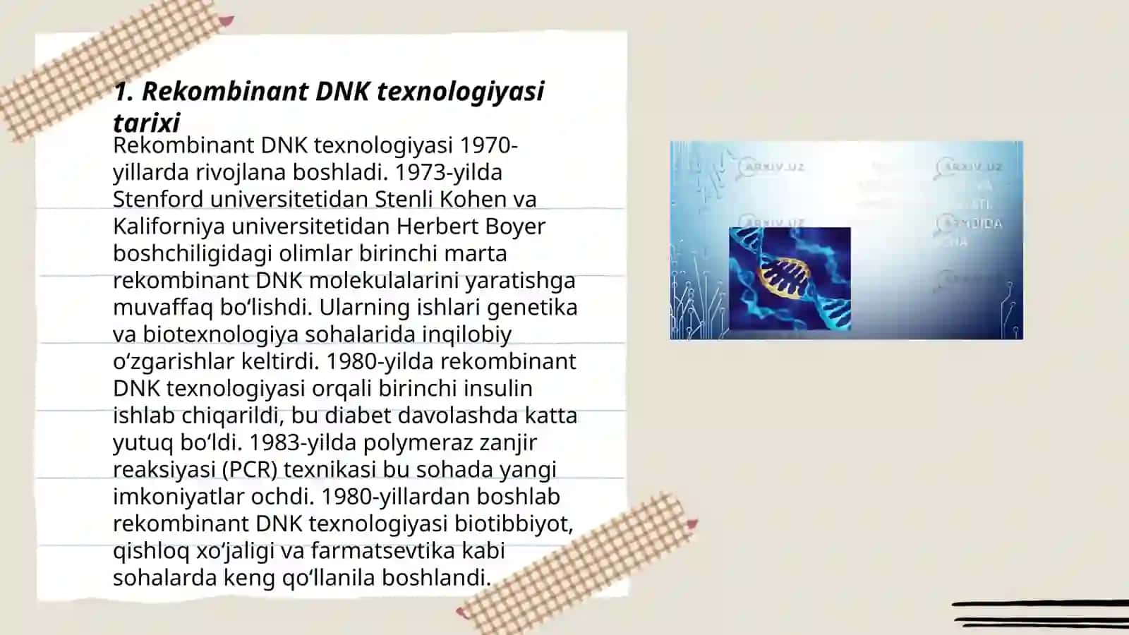 Rekombinant DNK texnologiyasi 3