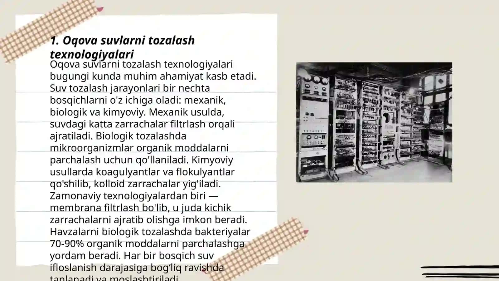 Tòqimachilik sanoati tarmoqlaridagi oqova suv muommosi 3