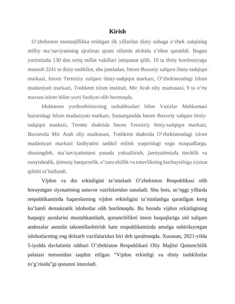 Vijdon va e’tiqod erkinligi 3